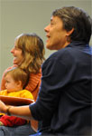 Lui teaching at a Hilltown Music Together class, 2010 - photo by Tumultuous Woman Photography